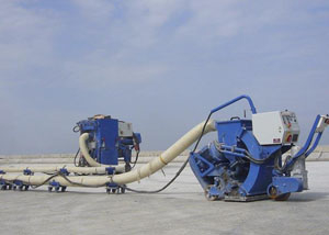 機(jī)場跑道除膠痕標(biāo)線拋丸機(jī)