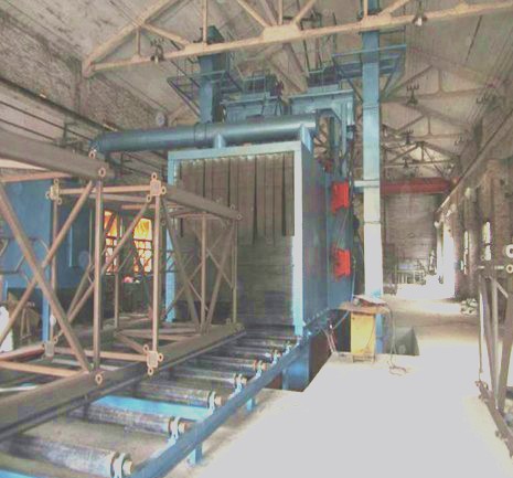 塔吊標(biāo)準(zhǔn)節(jié)拋丸機(jī)怎么樣？可以翻新除銹脫漆嗎？