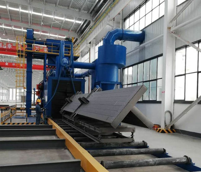 立式鋼板拋丸機(jī) 立式鋼板拋丸機(jī)